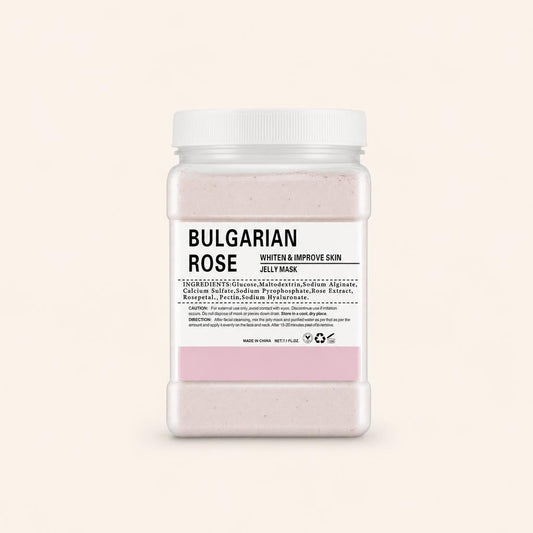 Mascarilla de gelatina rosa búlgara